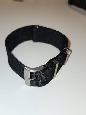 CNS Watch Bands Black Premium Strap 24mm